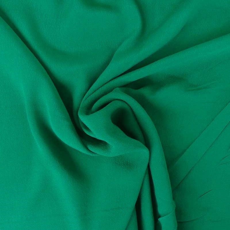 Tissu Crepe Viscose Uni Vert Foncé