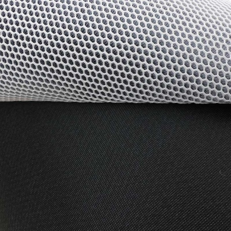 Tissu Tristan Maille 3d Blanc 