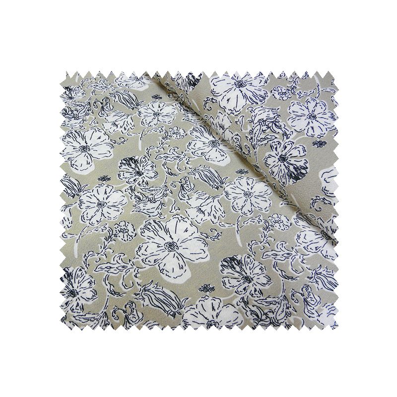 Tissu Crepe Petula Grege