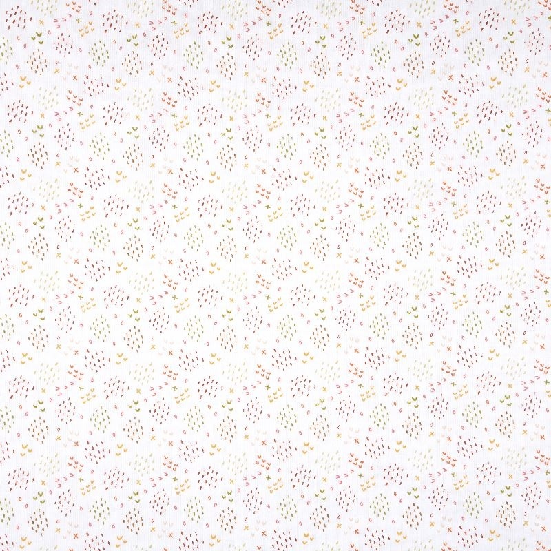 Tissu Imprimé Buisson Roux