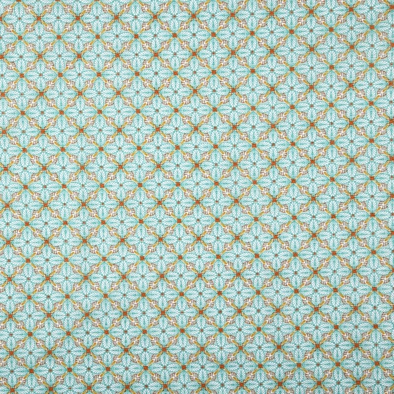 Tissu Imprimé Monique Bleu