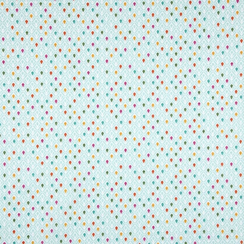 Tissu Imprimé Genevieve Bleu