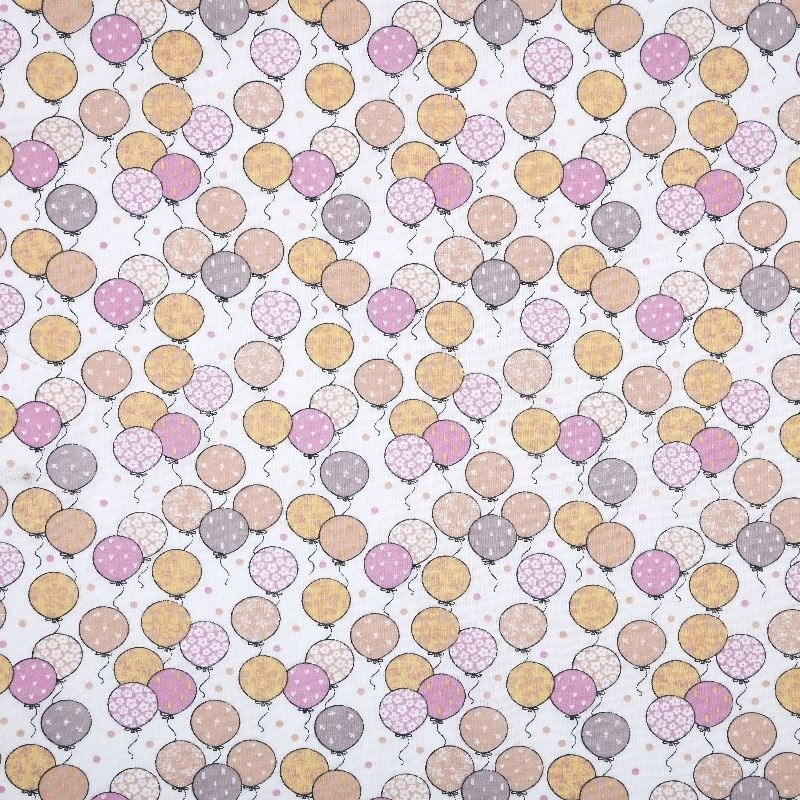 Tissu Imprimé Balloon Rose 