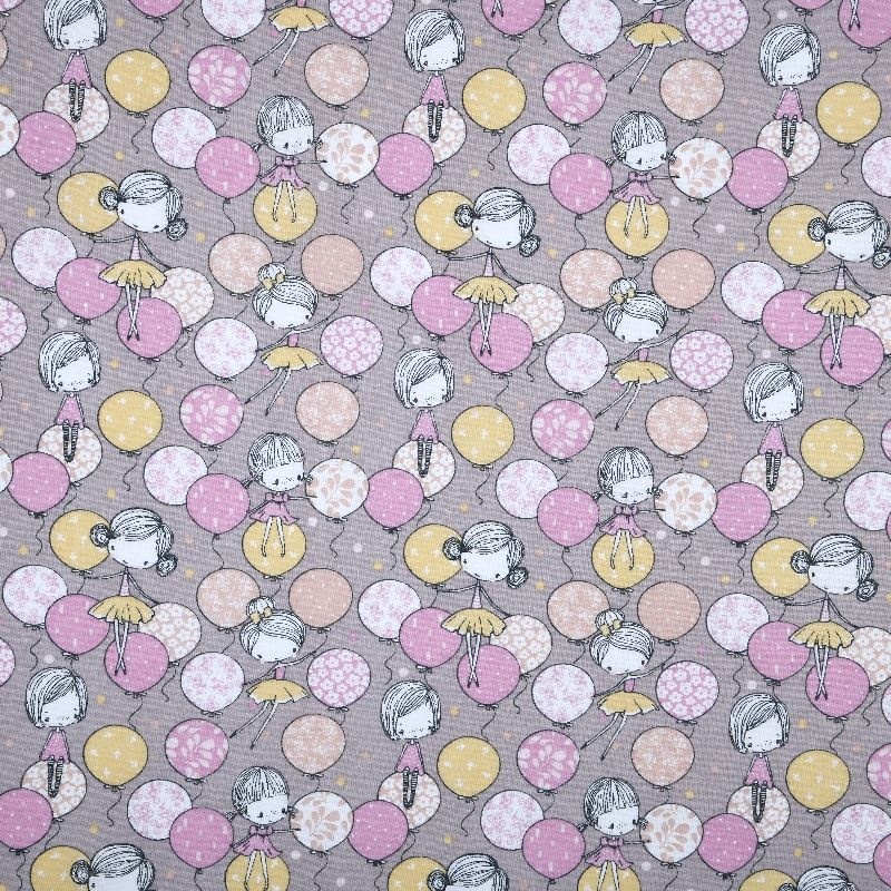Tissu Imprimé Filomene Rose 