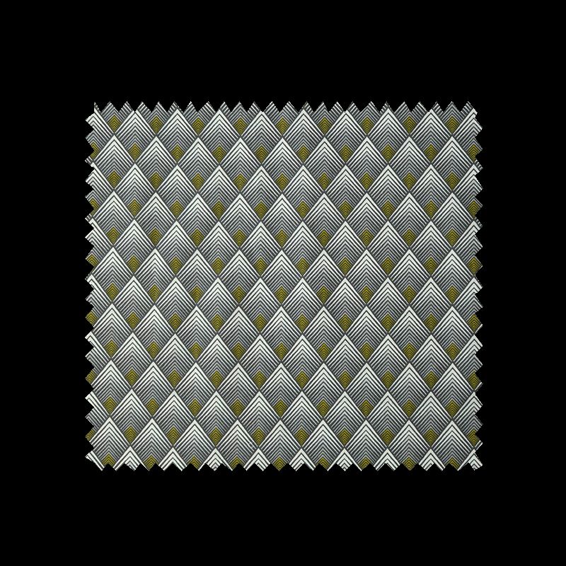Tissu Patou Imprimé Noir et Or