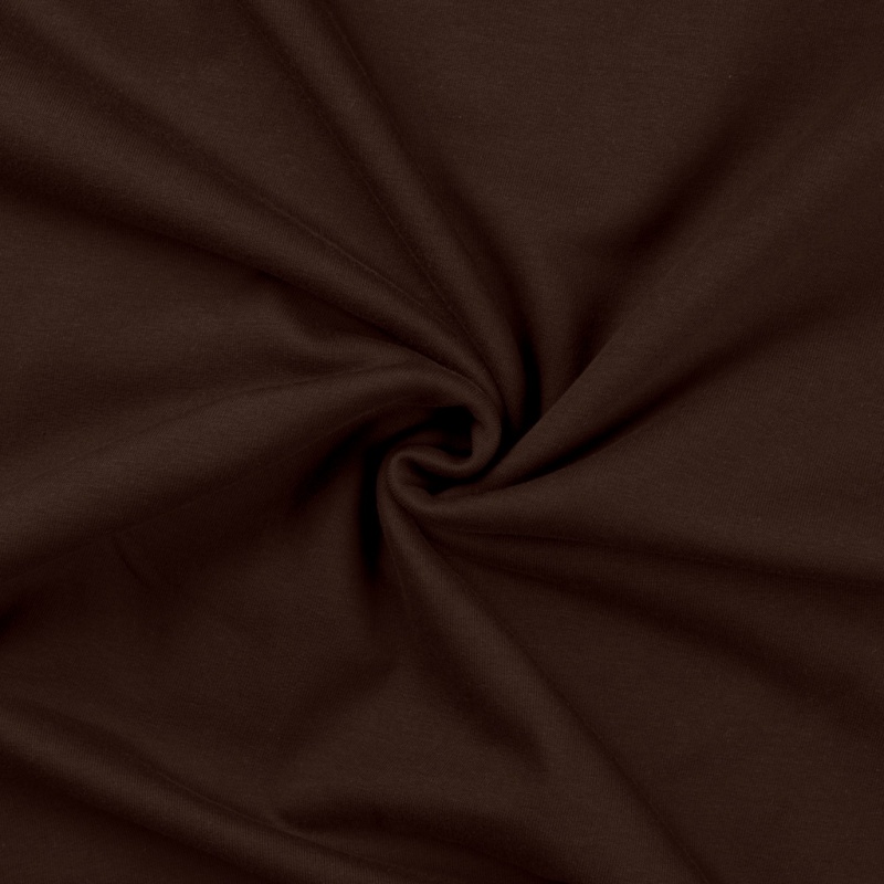 Tissu Jogging Uni Marron