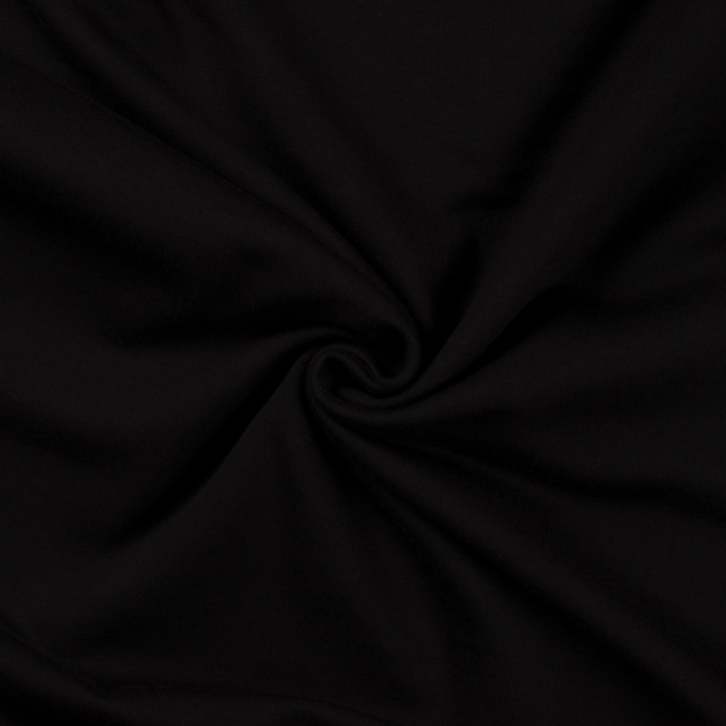 Tissu Jogging Uni Noir