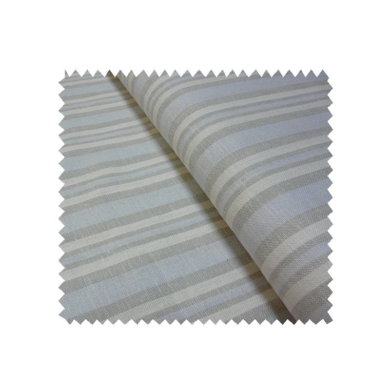 Tissu Lin Rayures Ciel