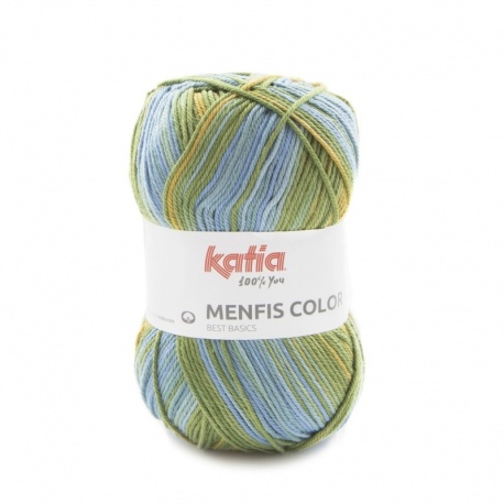 Pelote de laine Katia Menfis Color