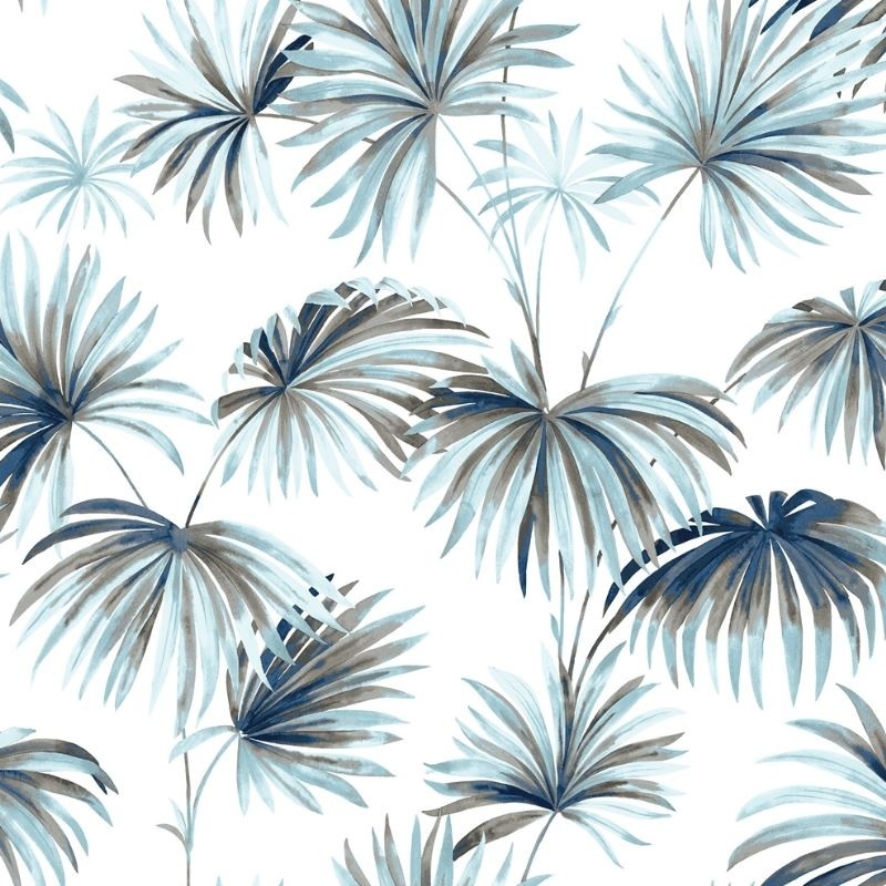 Tissu Imprimé Grande Largeur Punta Cana Aqua 