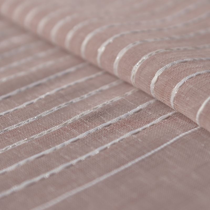 Tissu Voilage Etamine Fileté Kate Rose 