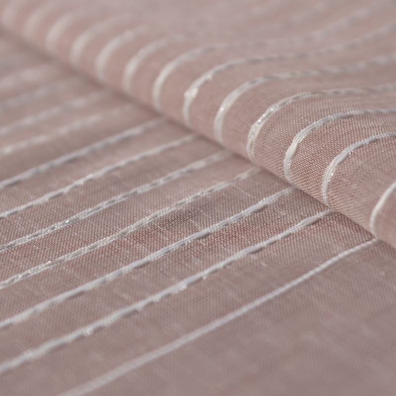 Tissu Voilage Etamine Fileté Kate Rose 