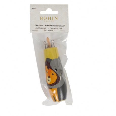 Tricotin En Bois Lion elephant Bohin