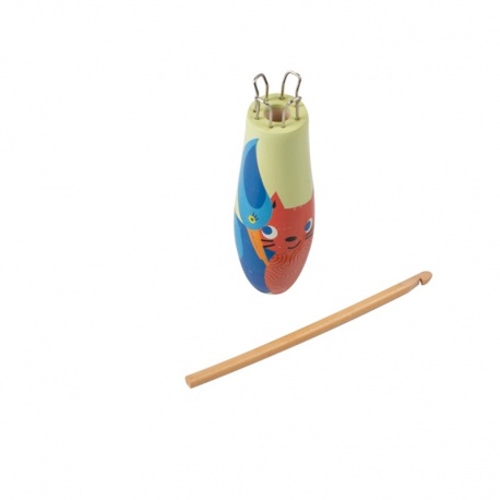Tricotin En Bois Chat oiseau Bohin