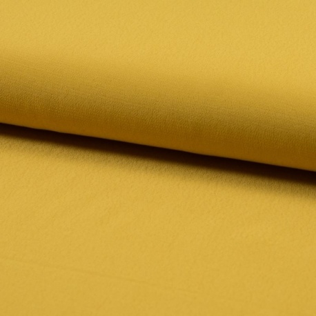 Tissu Crepe Viscose Uni Curry