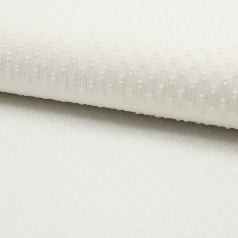 Tissu Voile Gauffre Plumetis Blanc