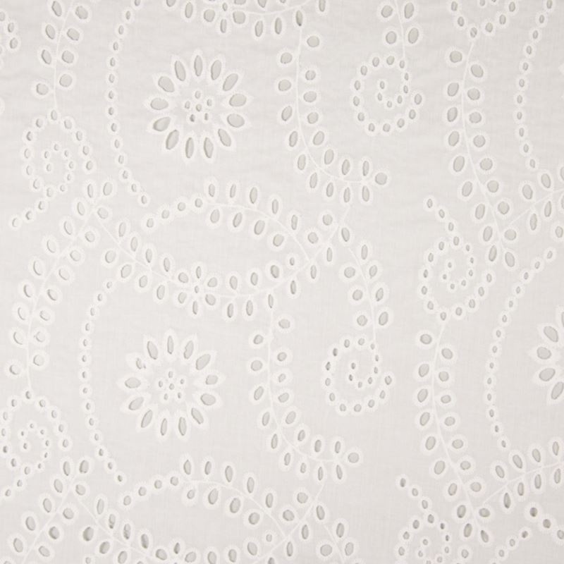 Tissu Broderie Anglaise Blanche