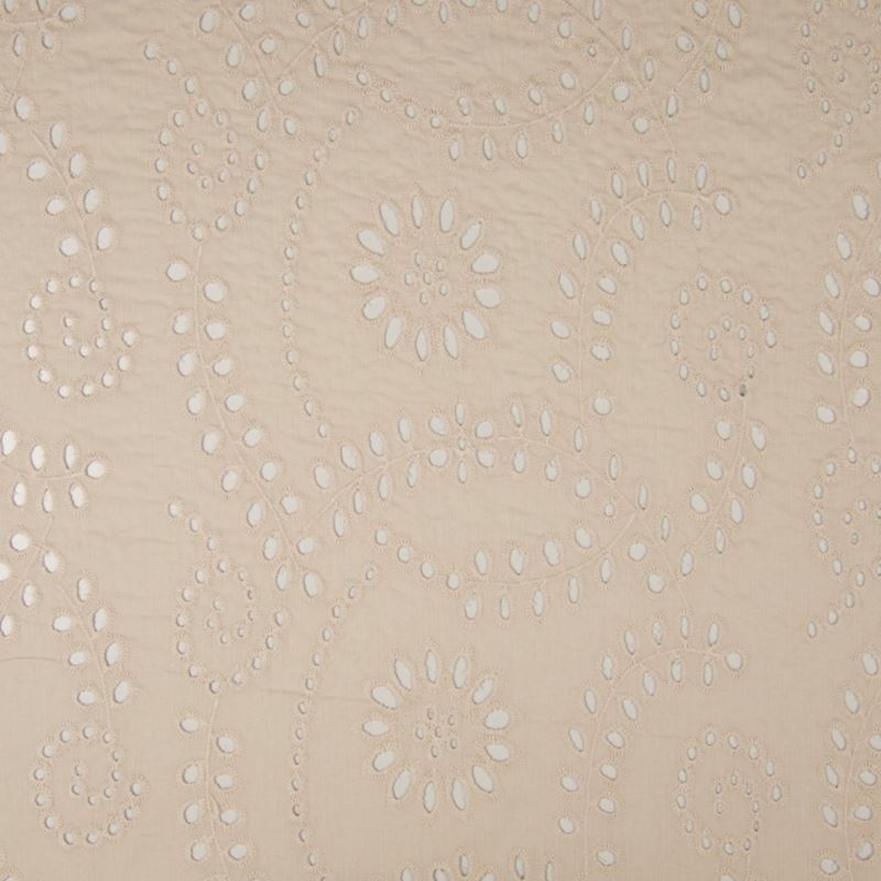 Tissu Broderie Anglaise Sable