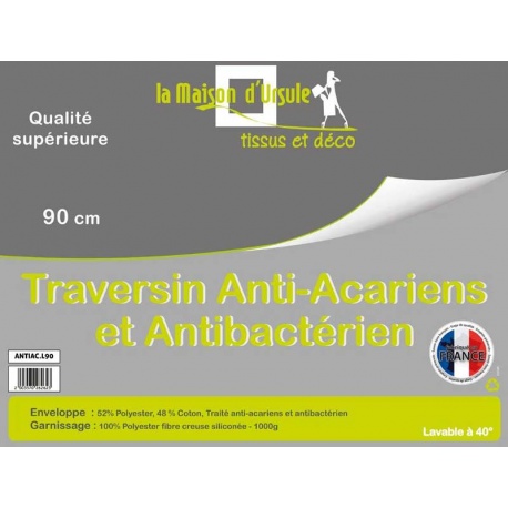 Traversin Anti-acariens et antibactérien