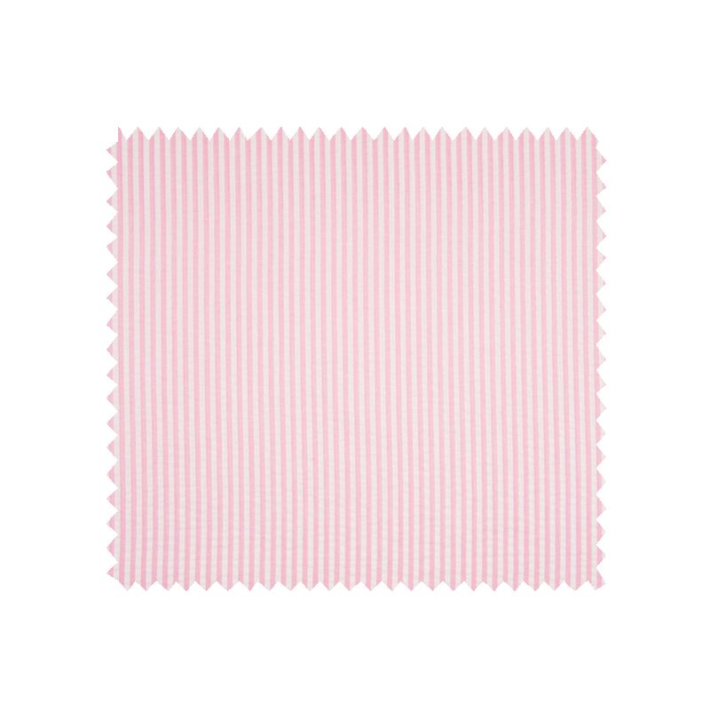 Tissu Seersucker Rayures Rose