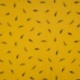 Tissu Double Gaze Imprimé Feuille Jaune