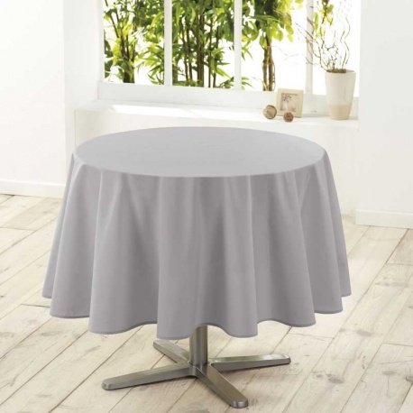 Nappe Ronde Uni Grise