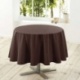 Nappe Ronde Uni Brun