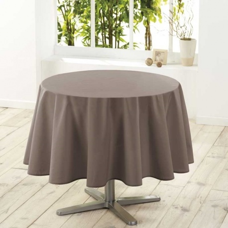 Nappe Ronde Uni Taupe