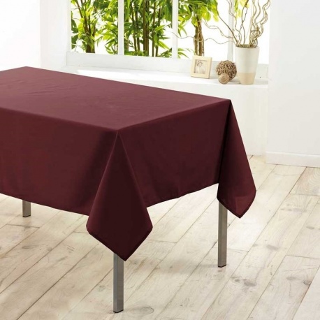 Nappe Rectangulaire Uni Bordeaux