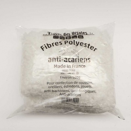 Ouate de rembourrage - Fibre de polyester siliconé 1kg pour garnissage - 1KG