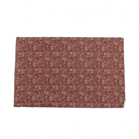 Coupon Tissu Floral Orange