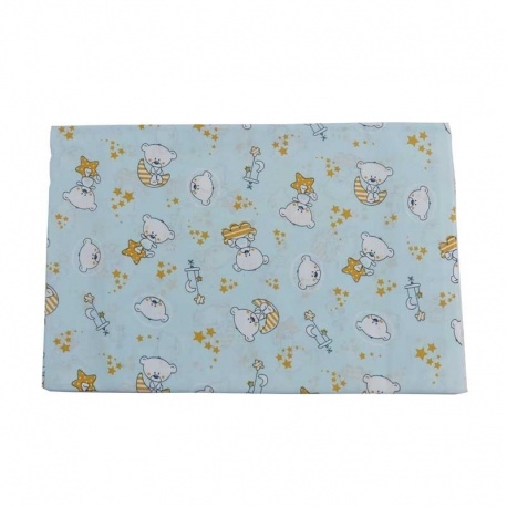 Coupon Tissu Ourson Bleu