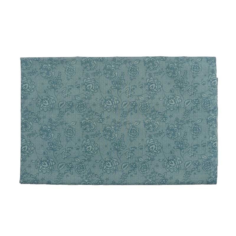 Coupon Tissu Rose Bleu