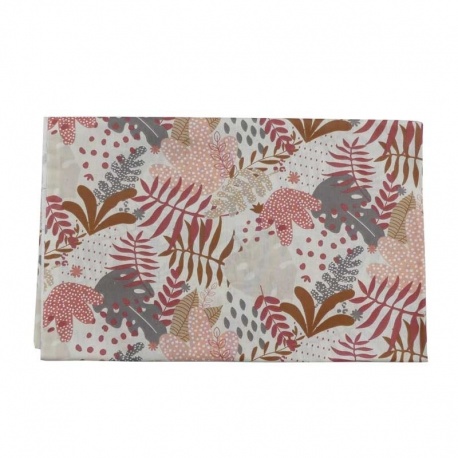 Coupon Tissu Vegetal Rose Beige