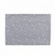 Coupon Tissu Etoile Gris