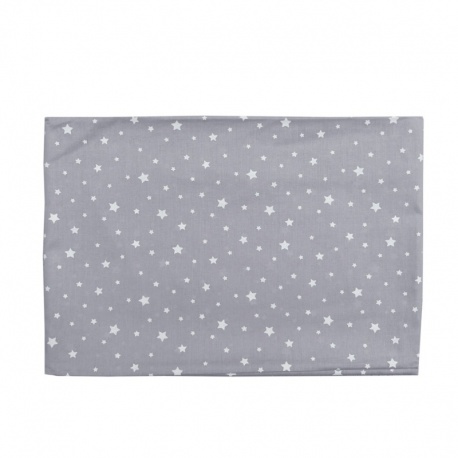 Coupon Tissu Etoile Gris