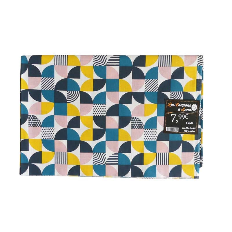 Coupon De Tissu Coton Motif Couture - 145 Cm X 110 Cm - Neuf - Idéal Pour Créations Et Customisation