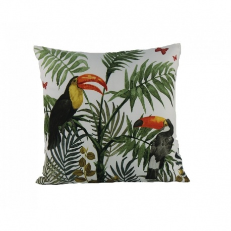 Coussin Toucan Ecru 