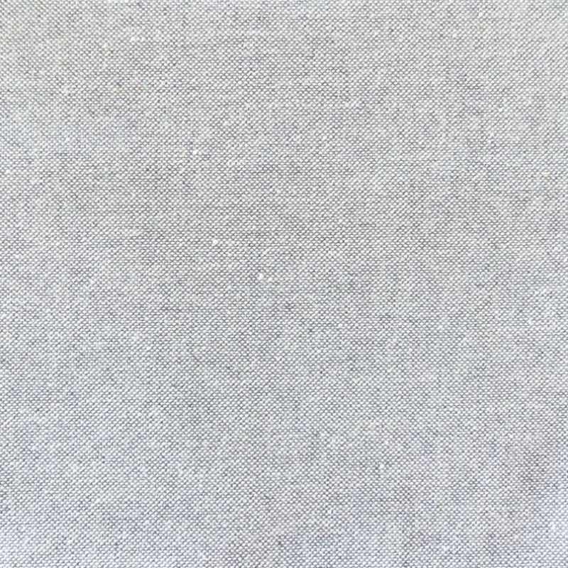 Tissu Toile Yacu Effet Lin Gris Clair