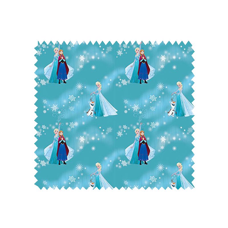 Tissu Disney La Reine Des Neige Fond Vert