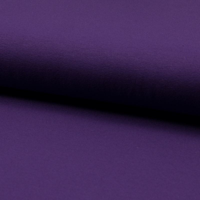 Tissu Jersey Luxe Uni Violet Foncé 