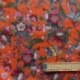 Tissu Popeline Sarah Shelby Fleurs Orange