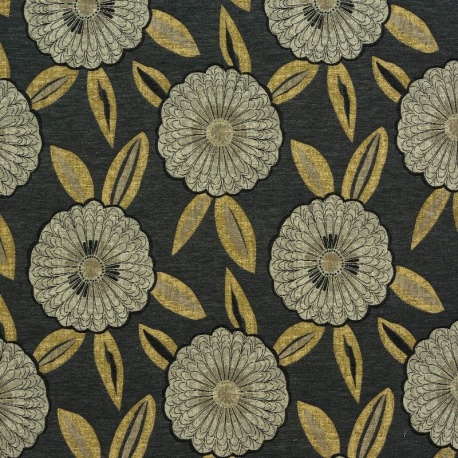 Tissu Jacquard Florentina Gris  