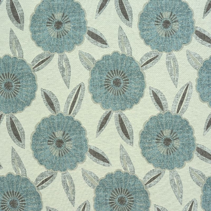 Tissu Jacquard Florentina Bleu  