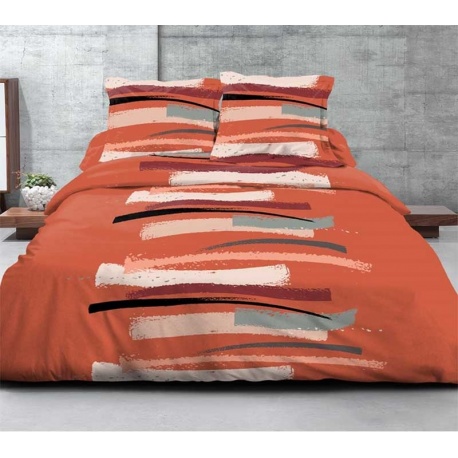 Parure de Housse de Couette Holly Rouille