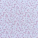 Tissu Cerises Cretonne Rose rouge 