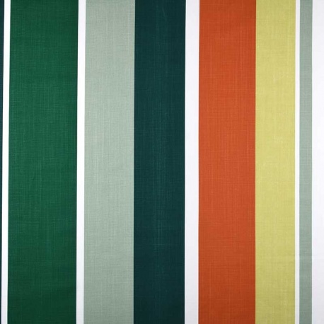 Tissu Cretonne Bahine Orange 