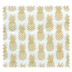 Tissu Ananas Imprimé Doré