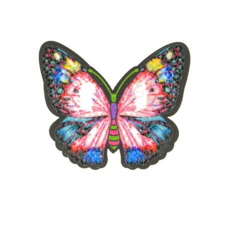Ecusson Papillon Dégradé Rose Thermocollant