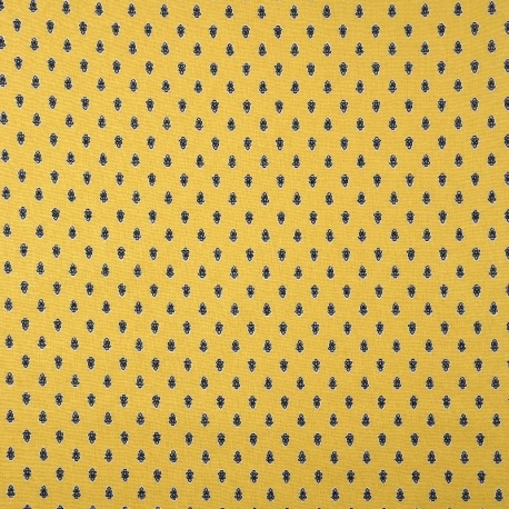 Tissu Imprimé Bonnieux Jaune